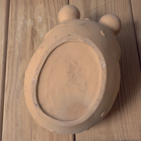 Cute Frog Hand-painted Planter Garden Home Decor Adorable Brown Pot Flower Vase! - Picture 6 of 10